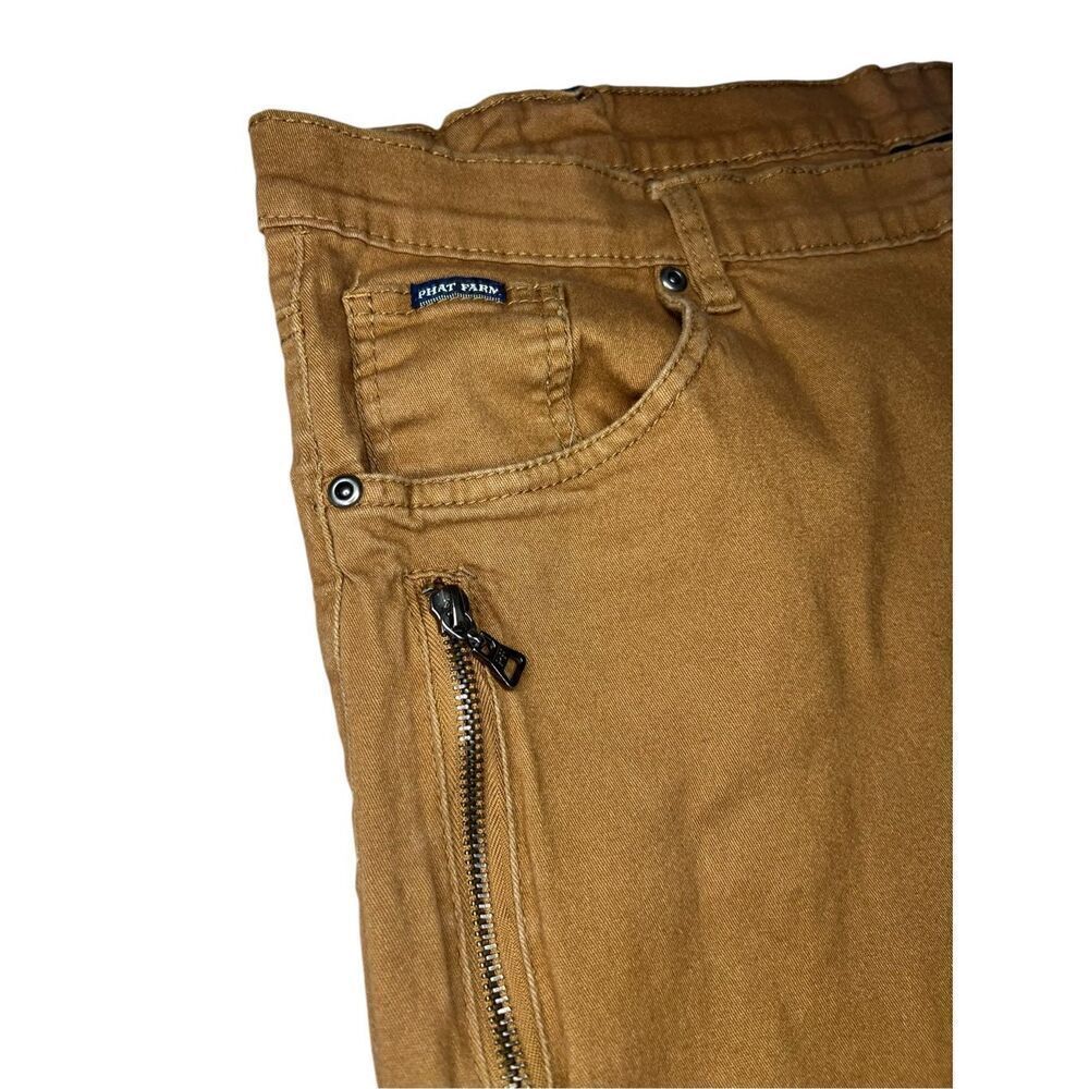 Phat Farm Men’s 40 Moto‎ Casual Shorts Khaki Stretch - Picture 3 of 7